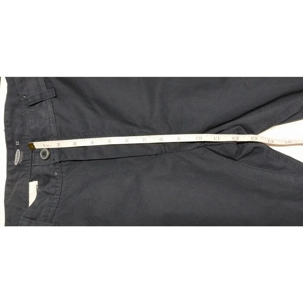 Old Navy Mens 32 Khaki Twill Joggers Navy Blue Cotton Casual Hipster Comfy Work - Picture 7 of 13